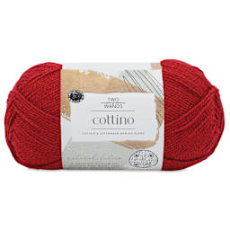 Lion Brand Cottino Yarn - Tomato, 3.5 oz