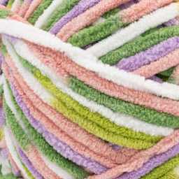 Lion Brand Cover Story Favorite Blanket Yarn - Bloom, 10.5 oz close up to show texture