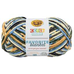 Lion Brand Cover Story Favorite Blanket Yarn - Sandstorm, 10.5 oz