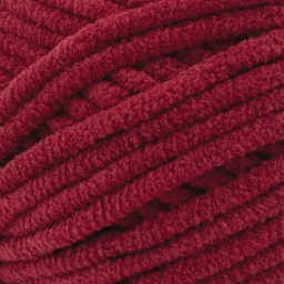 Lion Brand Cover Story Posh Twist Yarn - Pomegranate, 232 yds close up to show texture