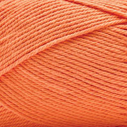 Premier Yarn Cotton Sprout Worsted Yarn - Orange, 180 yds close up to show texture