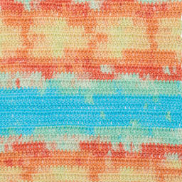 Premier Yarn Hipster Cotton Yarn - Beachball, 229 yds showing crocheted pattern