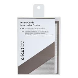 Cricut Joy Cards, Inserts, and Envelopes - Gray/Silver Brush, Package of 10 (In packaging)