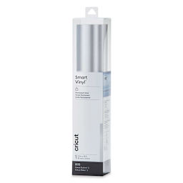 Cricut Permanent Smart Vinyl - Silver, Matte Metallic, 13" x 12 ft, Roll (In packaging)
