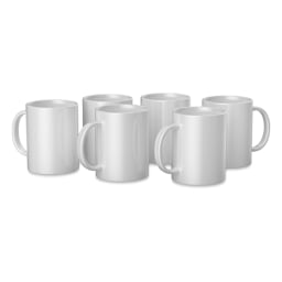Cricut Mug Blanks - 15 oz, White, Package of 6 (Out of packaging)