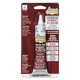 Aleene's Fabric Fusion Permanent Fabric Adhesive - 1.5 oz front of packaging