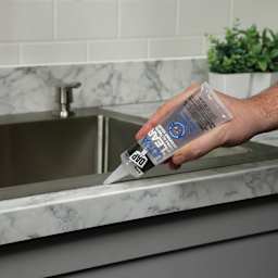 DAP Ultra Clear Flexible All Purpose Waterproof Sealant - 2.8 oz Tube sealing sink