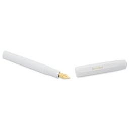 Kaweco Classic Sport Fountain Pen - White, Fine, close-up of the cap