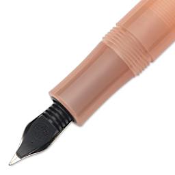 Kaweco Frosted Sport Fountain Pen - Soft Mandarin, Fine, close-up of the feed