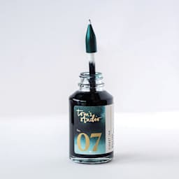 Tom’s Studio Wren Pen Spare Ink Reservoirs - Pkg of 5, reservoir being filled