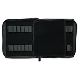 Girologio 12 Denim Pen Zip Case - Cotton Denim, open