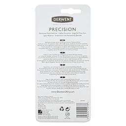 Derwent Precision Mechanical Pencil - Refill, Set of 5, back of the packaging 