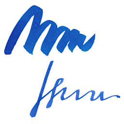 Tom's Studio Calligraphy Ink - Ultra Marine swatch