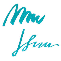Diamine Fountain Pen Ink - Marine, 80 ml swatch
