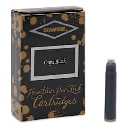 Diamine Ink Cartridges - Pkg of 18, Onyx Black