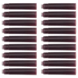 Diamine Ink Cartridges - Pkg of 18, Wild Strawberry, contents
