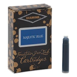 Diamine Ink Cartridges - Pkg of 18, Majestic Blue