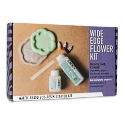 Jesmonite AC100 Eco-Resin Starter Kit - Wide Edge Flower front of packaging