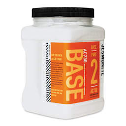 Jesmonite AC730 Micro-Concrete - Base, White Marble, XS, 2.25 kg Jar left side of container