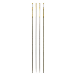 Tulip Needle Company Beading Needles - Embroidery, Size 11, four needles outside of the packaging