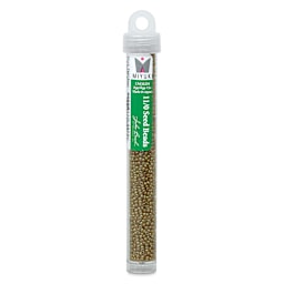 John Bead Miyuki Glass Seed Beads - Sandy Brown, 22g vial