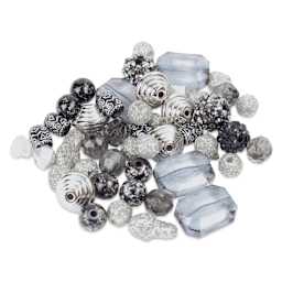 Cousin DIY Fun Pack Acrylic Bead Color Mix - Grey
