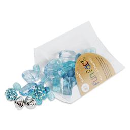 Cousin DIY Fun Pack Acrylic Bead Color Mix - Light Blue contents and packaging