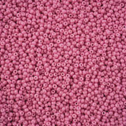John Bead Solgel Chalk Dyed Czech Seed Beads - 11/0, Bubble Gum Pink