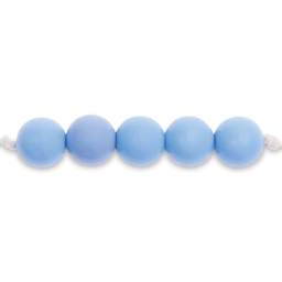 Rico Design Itoshii Plastic Beads - Blue-Gray, 10 mm Dia.