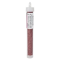 John Bead Terra Intensive Lining Czech Glass Seed Beads - 11/0, Brown, 23 g - side