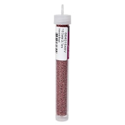 John Bead Terra Intensive Lining Czech Glass Seed Beads - 11/0, Brown, 23 g - back