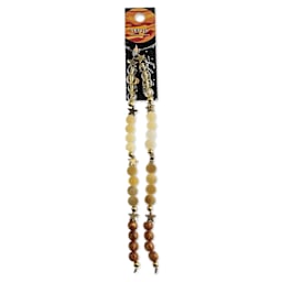 John Bead Solar System Glass Bead Strand - Venus, 5", 6 mm Dia.