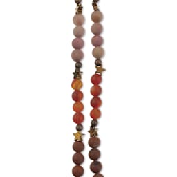 John Bead Solar System Glass Bead Strand - Mars, 6 mm Dia.
