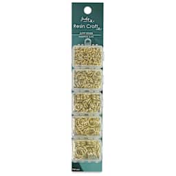 Jewelry Made By Me Essential Jump Rings Set - Pkg of 700, Gold front of packaging