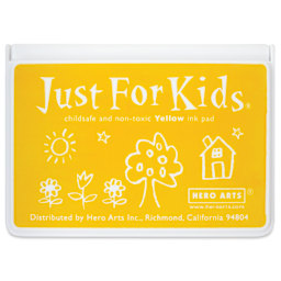 Hero Arts Just For Kids Ink Pad - Yellow front of closed pad