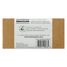Hero Arts Letters Woodblock Stamp Set - Set of 28, Craft, packaging