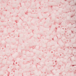 John Bead Cylin 11/0 Matte Macaron Cylindrical Seed Beads - Peal Pink