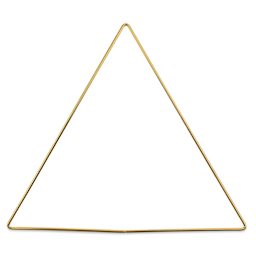 John Bead Iron Metal Shapes Macramé Frames - Triangle, 200mm