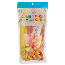 John Bead Mixed Craft Combo Pack - Pkg of 300, Sunset Mix front of packaging