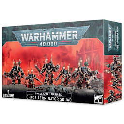 Warhammer 40K Chaos Space Marines Chaos Terminator Squad, packaging
