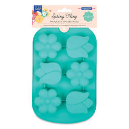 Handstand Kitchen Cupcake Mold - Spring Fling Bouquet, front of the packaging.