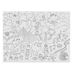 Omy Coloring Placemat Set - Fantastic (pyramid plaza placemat)