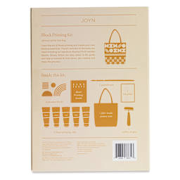 JOYN Blok Parti Block Printing Kit - Abstract, back of packaging