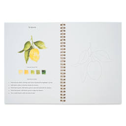 Emily Lex Studio Fruit Watercolor Workbook - 6-1/2" x 9", lemon