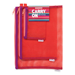 Snifty Carry On Mesh Pouch Sets - Set of 3, Poppy
