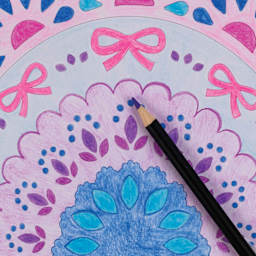 Brea Reese Vivid Mixed Media Coloring Pad - Rainbow, 7.2" x 10", close-up of pad