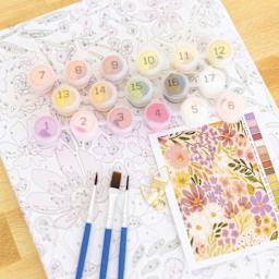 Elyse Breanne Paint By Number Kit - Primrose Petals, open