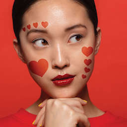 Stencil1 FX Makeup Stencils - Hearts (Shown on model)