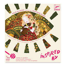 Djeco Inspired By Golden Goddesses Scratch Cards Kit (Front of package)