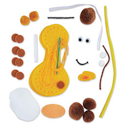Creativity Street Felt Sewing Kit - Giraffe (kit contents)